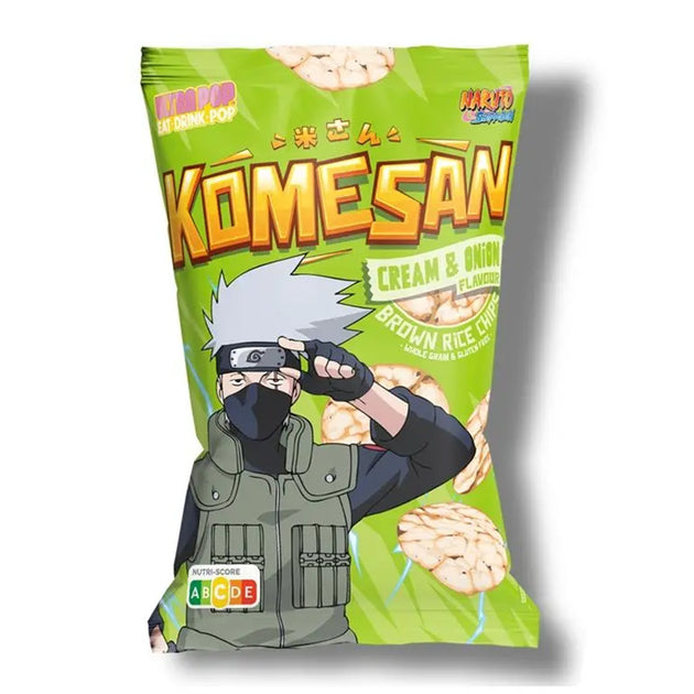 NARUTO SHIPPUDEN Chips De Riz Goût Cream And Onion Kakashi Hatake
