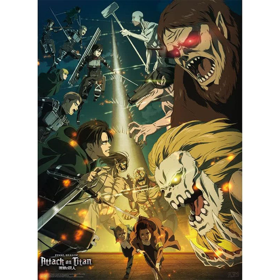 L'Attaque Des Titans - Poster - Paradis vs Mahr
