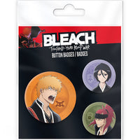 Bleach - Badges - Ichigo, Rukia & Renji