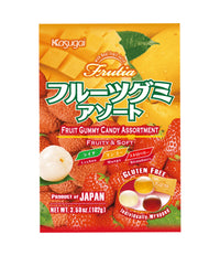 Bonbons Japonais - Gummy Assortiment (Litchi, Mangue et Fraise) - Kasugai