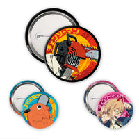 Chainsaw Man - Badges - Denji, Pochita & Power