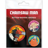 Chainsaw Man - Badges - Denji, Pochita & Power