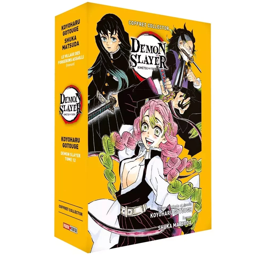 Demon Slayer - Kimetsu No Yaiba - Coffret Collector Tome 12 + Roman n°5