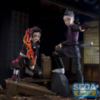 Demon Slayer - Figurine Tanjiro Kamado & Genya Shinazugawa - Swordsmith Village Arc - Xross Link Figure