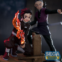Demon Slayer - Figurine Tanjiro Kamado & Genya Shinazugawa - Swordsmith Village Arc - Xross Link Figure