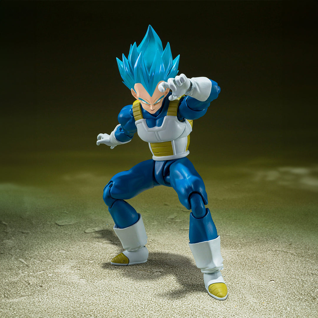 DRAGON BALL SUPER - Figurine articulée Super Saiyan God Vegeta - Unwavering Saiyan Pride - SH Figuarts