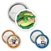 Dragon Ball Z - Badges - Goku, Vegeta & Shenron