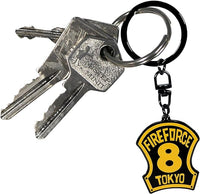 Fire Force - Porte-clés Métal - Emblème 8ème brigade