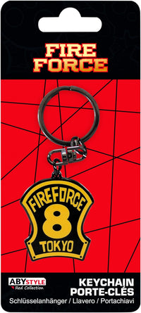 Fire Force - Porte-clés Métal - Emblème 8ème brigade