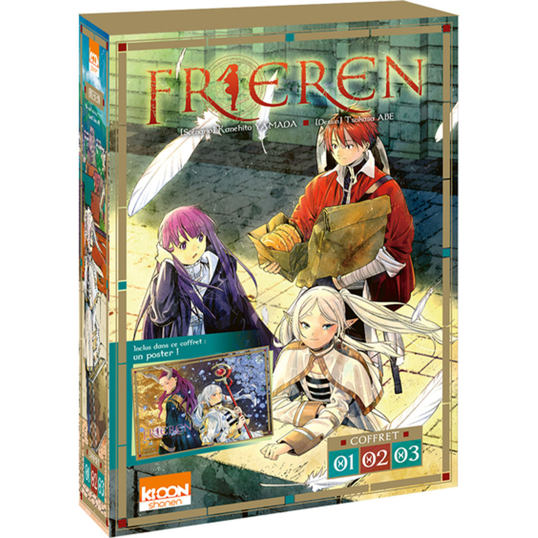 Frieren - Coffret Tome 01 à 03 + Poster