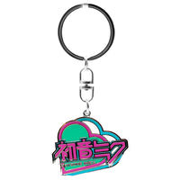 Hatsune Miku - Porte-clés Métal - Cœurs & Logo