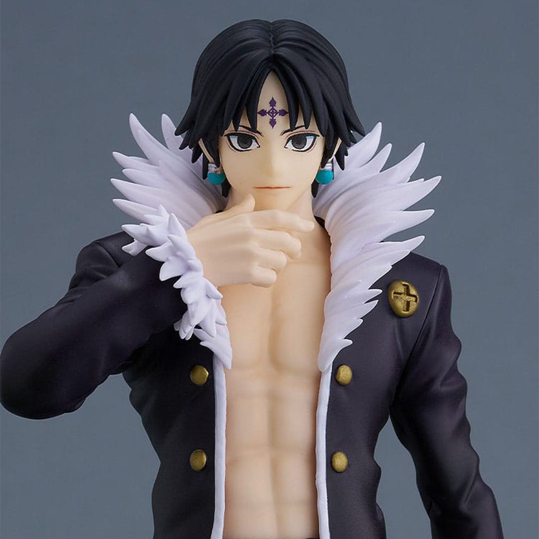 DEXSHUN Chrollo Lucilfer Figurine HxH Anime Modèle Statue Chrollo Position Debout PVC Figurines de collection Ornements Bureau Décoration Cadeau 18 cm