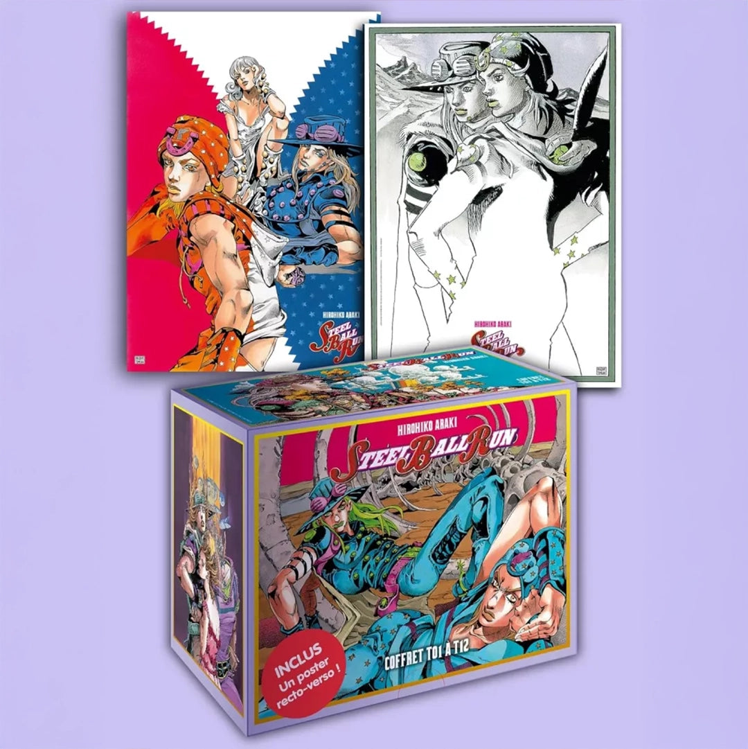 Jojo's Bizarre Adventure - Saison 7 - Steel Ball Run - Partie 1 - Coffret Tomes 1 à 12