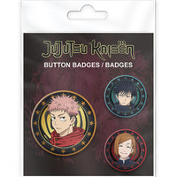 Jujutsu Kaisen - Badges -  Yuji, Megumi & Nobara