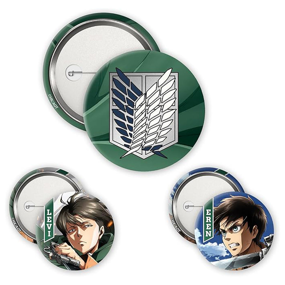 L'Attaque Des Titans - Badges - Eren & Livai