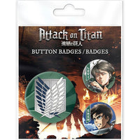 L'Attaque Des Titans - Badges - Eren & Levi
