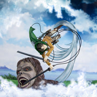 L'Attaque Des Titans - Figurine Levi Ackerman vs Titan Bestial - 1/7 - PROOF