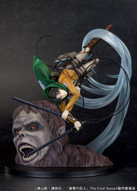 L'Attaque Des Titans - Figurine Levi Ackerman vs Titan Bestial - 1/7 - PROOF
