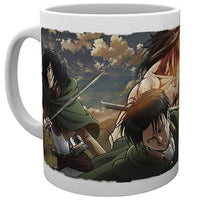 L'Attaque Des Titans - Mug - Eren Mikasa & Livaï