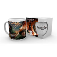 L'Attaque Des Titans - Mug - Eren Mikasa & Livaï