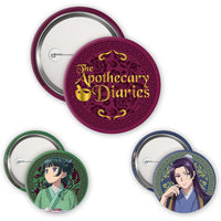 Les Carnets de l'Apothicaire - Badges - Mao Mao, Jinshi & Logo