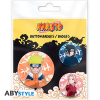 Naruto - Badges - Naruto Sakura & Sasuke