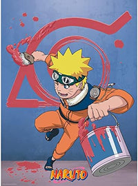 Naruto - Poster - Naruto & emblème Konoha