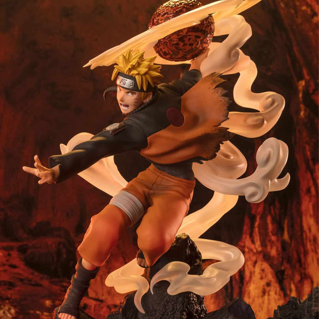 NARUTO SHIPPUDEN - Figurine Naruto Uzumaki- Figuarts Zero - Extra Battle - Sage Art: Lava Release Rasenshuriken