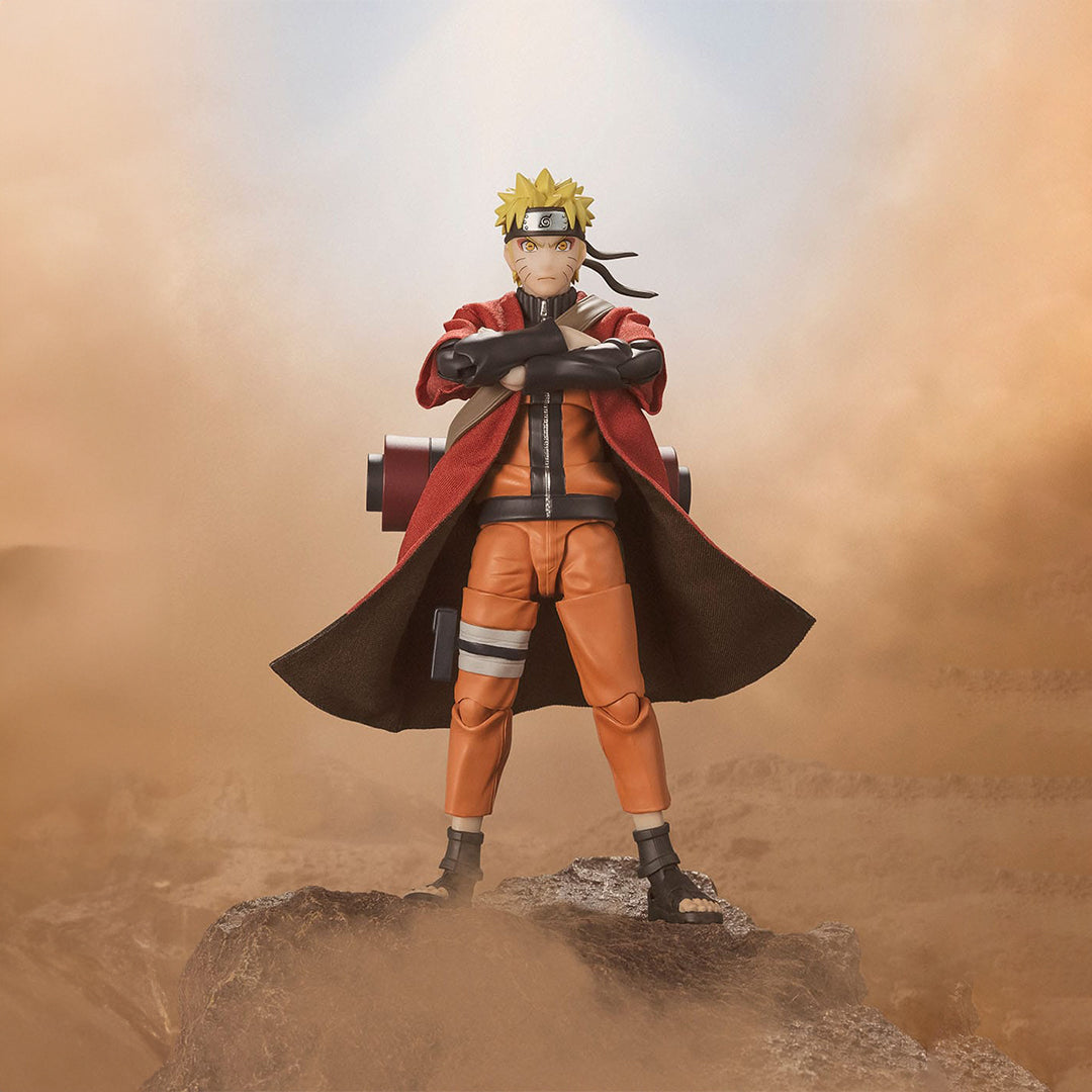 NARUTO SHIPPUDEN - Figurine articulée Naruto Uzumaki (Sage Mode) - Savior of Konoha - SH Figuarts