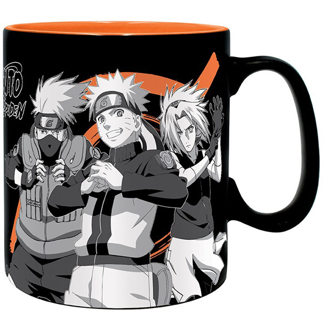 NARUTO SHIPPUDEN - Mug Groupe noir & blanc