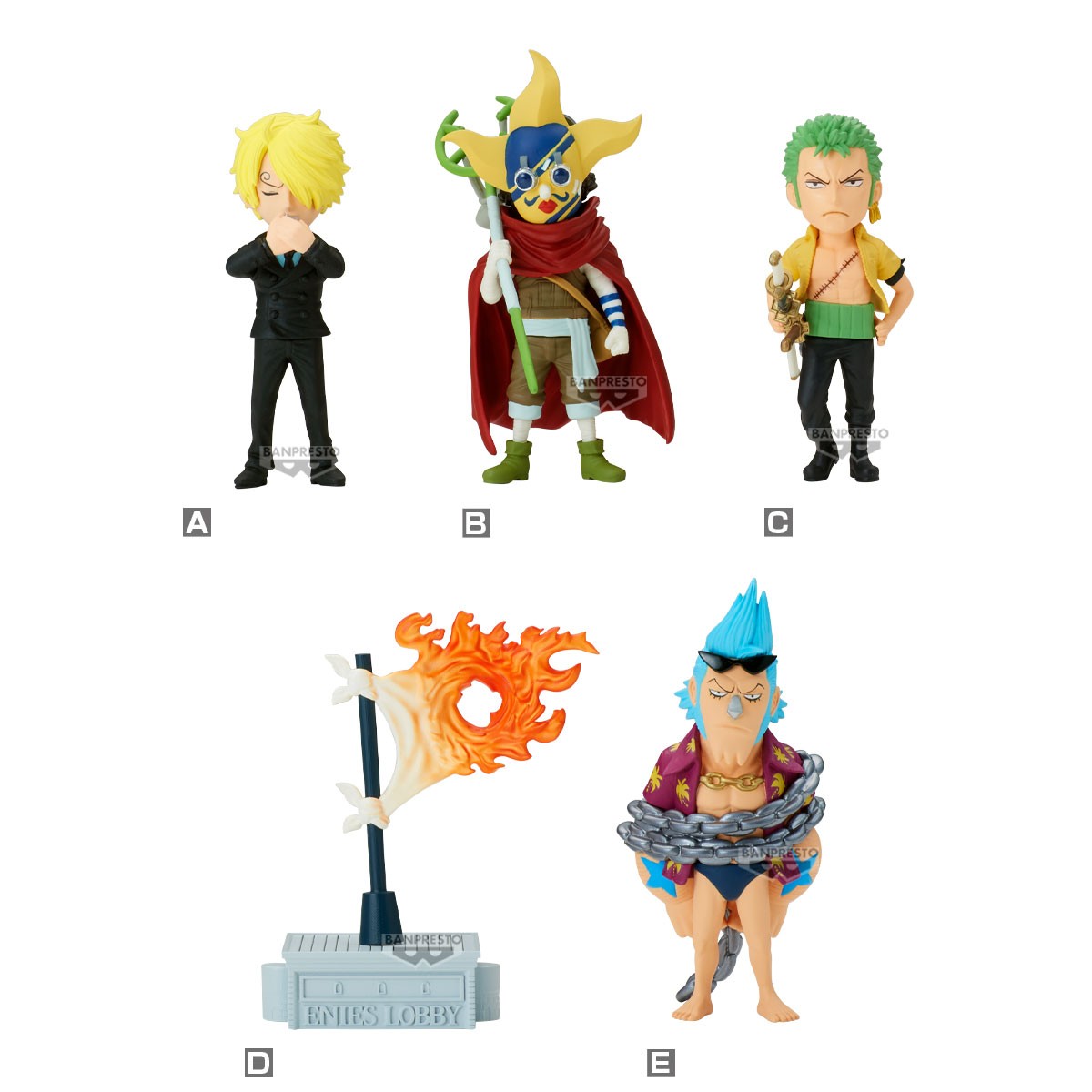 One Piece- Assortiment de Figurines WCF - Enies Lobby 2 - World Collectable Figure