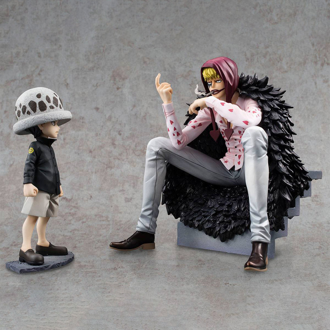 ONE PIECE - Figurine Corazon & Law - 1/8 - Excellent Model Limited P.O.P.- MEGAHOUSE