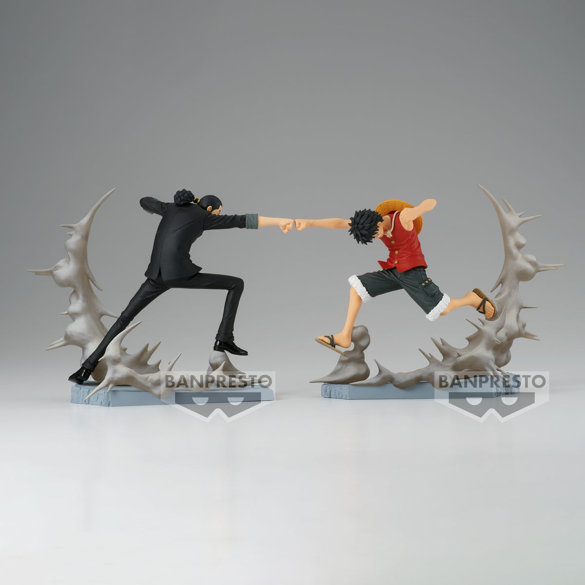 ONE PIECE - Figurines Luffy & Rob Lucci - SENKOZEKKEI