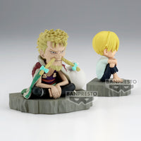 One Piece - Figurine Sanji & Zeff - World Collectable Figure Log Stories
