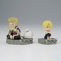 One Piece - Figurine Sanji & Zeff - World Collectable Figure Log Stories