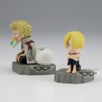 One Piece - Figurine Sanji & Zeff - World Collectable Figure Log Stories