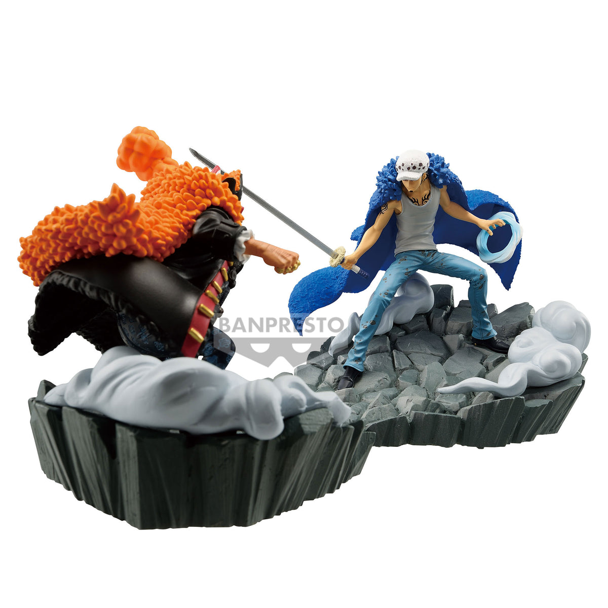 One Piece - Figurine Trafalgar Law vs Barbe Noir - Senkozekkei