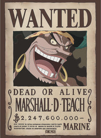 One Piece - Poster - Wanted Barbe Noire
