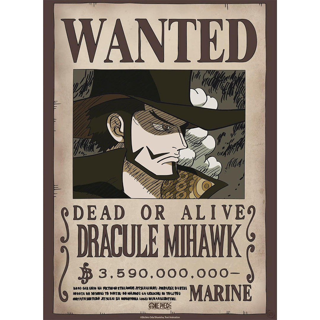 ONE PIECE - Poster Wanted Dracule Mihawk