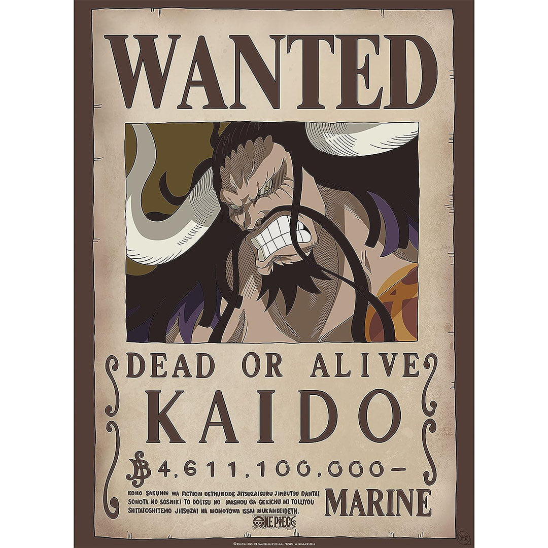 ONE PIECE - Poster - Wanted Kaido