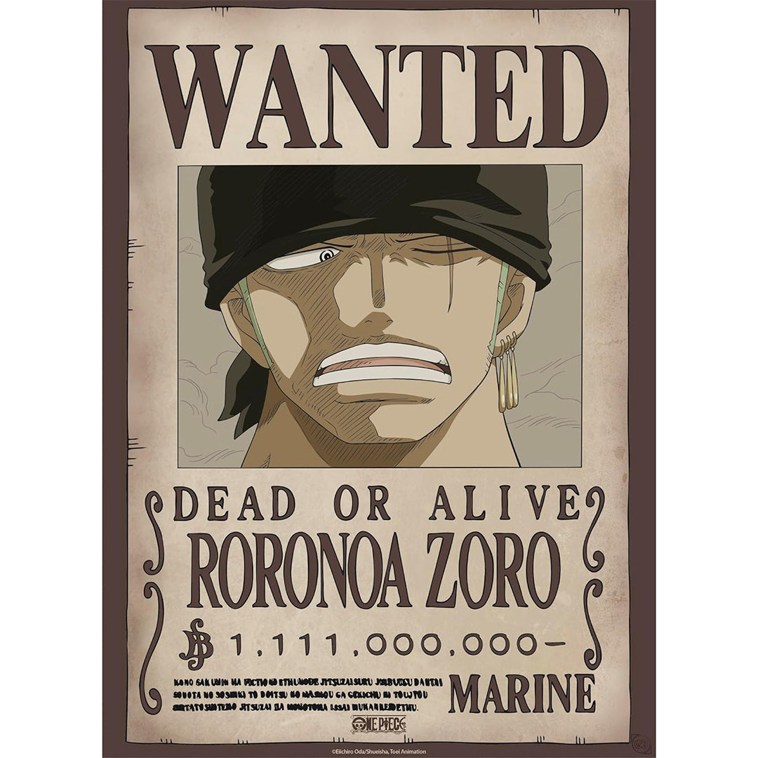 ONE PIECE - Poster Wanted Roronoa Zoro (Wano)