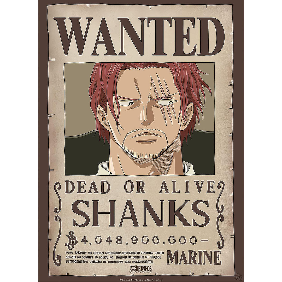 ONE PIECE - Poster - Wanted Shanks