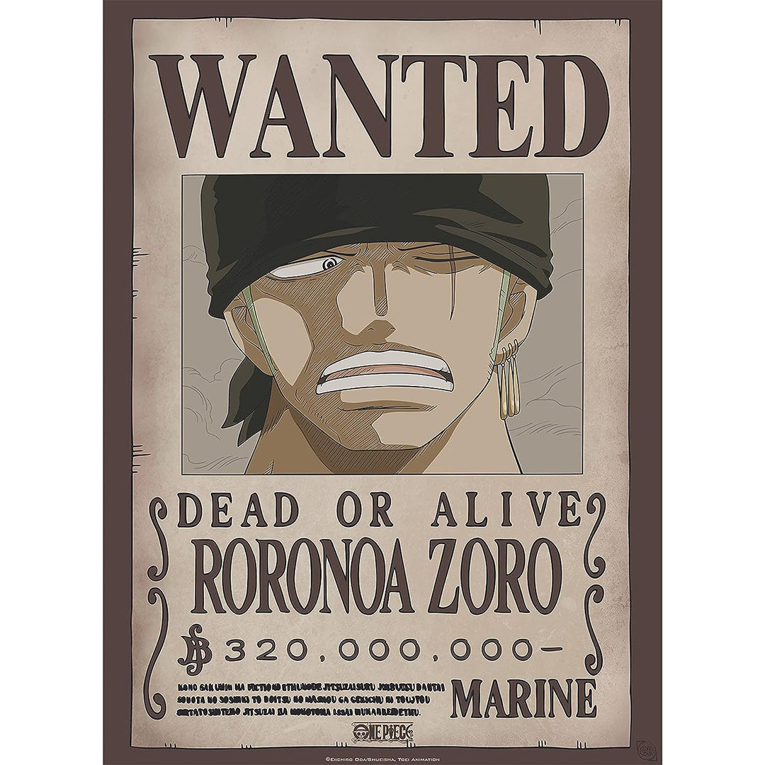 ONE PIECE - Poster - Wanted Zoro