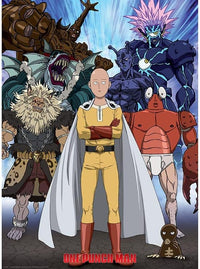 One Punch Man - Poster - Saitama vs Monstres