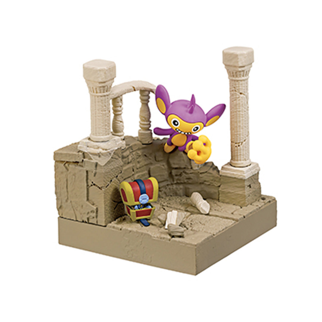 Pokémon - Figurine Capumain & Mordudor - Old Castle Ruins - RE-MENT