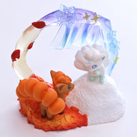 Pokémon - Figurine - Goupix & Goupix d'Alola - Circular Diorama Collection Vol.2