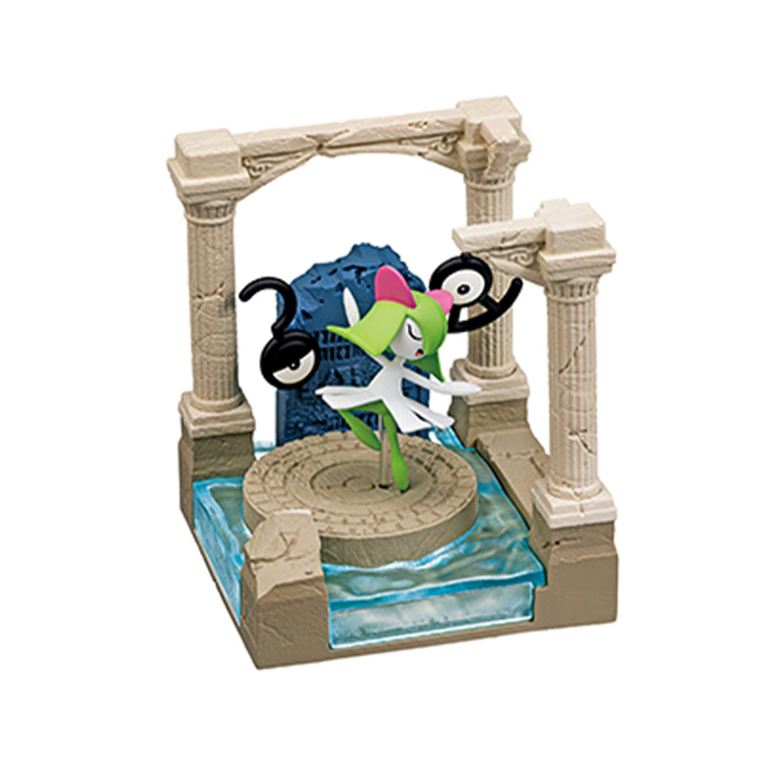 Pokémon - Figurine Kirlia & Zarbi - Old Castle Ruins - RE-MENT