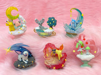 Pokémon - Figurine - Kirlia & Tarsal - Starrium Dreamy Moonlit Night - Re-Ment