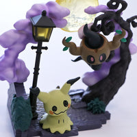 Pokémon - Figurine - Mimiqui & Brocélôme - Circular Diorama Collection Vol.2