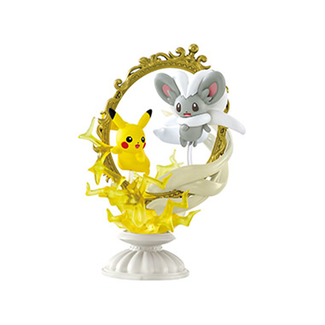 Pokémon - Figurine Pikachu & Pashmilla - Decorative Frame - Terrarium Collection